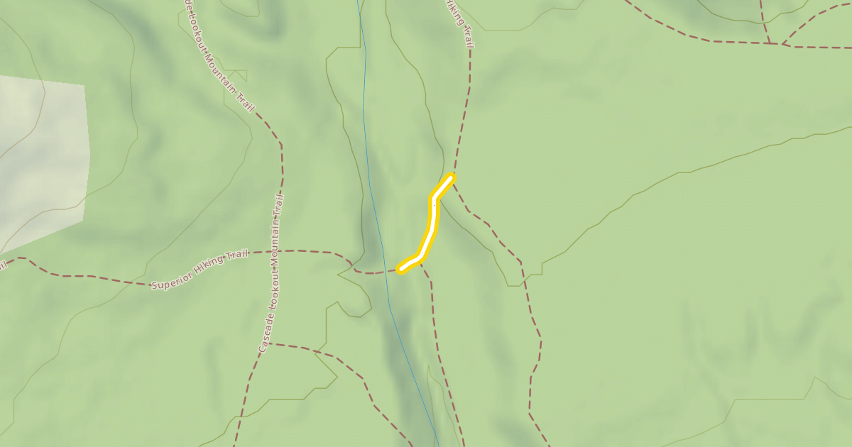 Map preview of Superior Hiking Trail