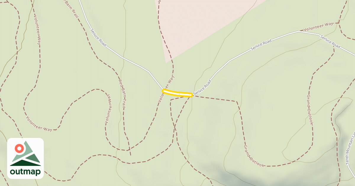 Map of Serivce Road