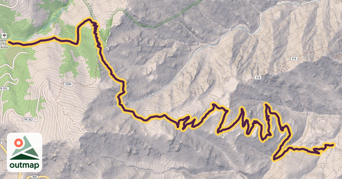 Map of Arcadia Trail #328