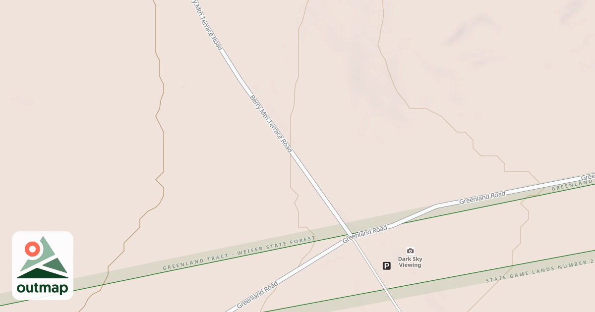 Map of Haldeman & Greenland Tracts - Snowmobile Trails