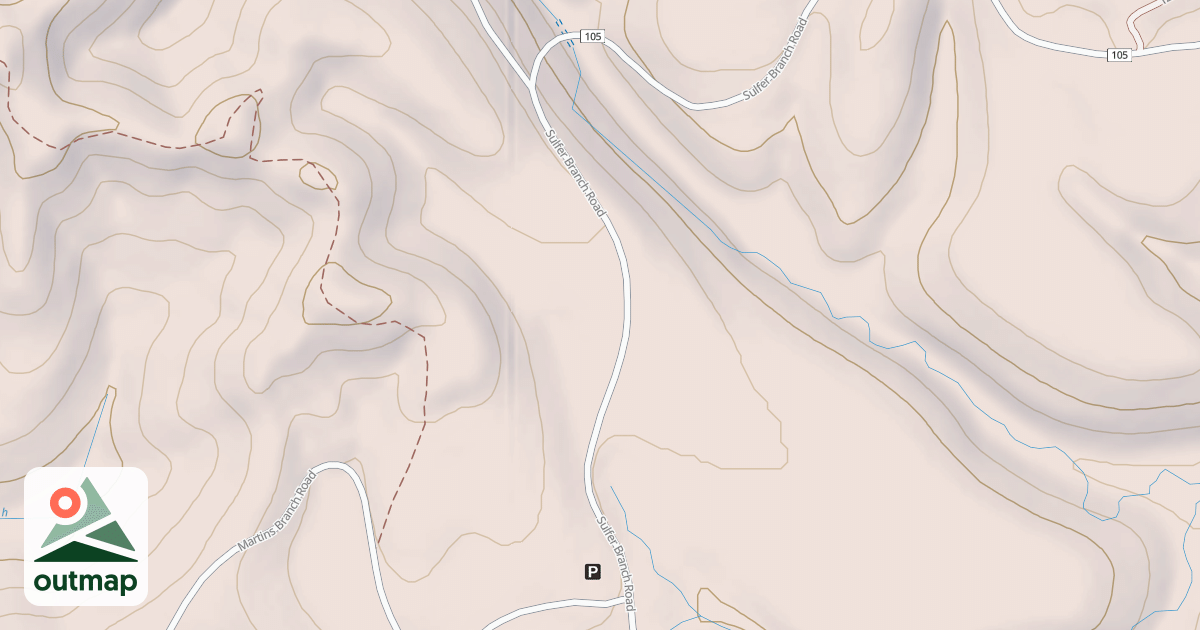Map of White Sulphur Ohv Trail