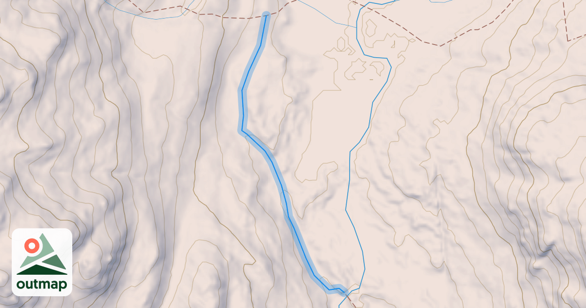 Map of East Fork Washakie Trail