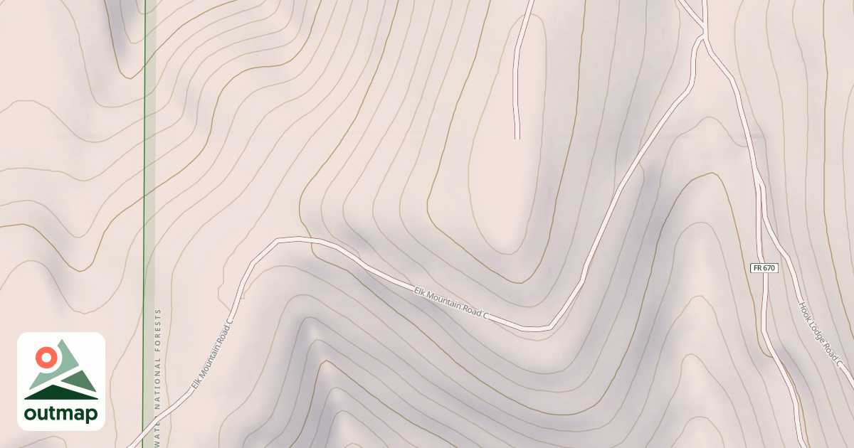 Map of ELK MOUNTAIN C