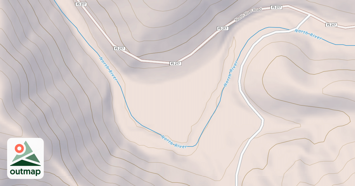 Map of NORTH RIVER CAMP GROUND