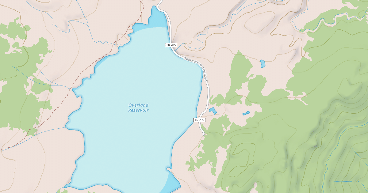 Map preview of OVERLAND RESERVOIR