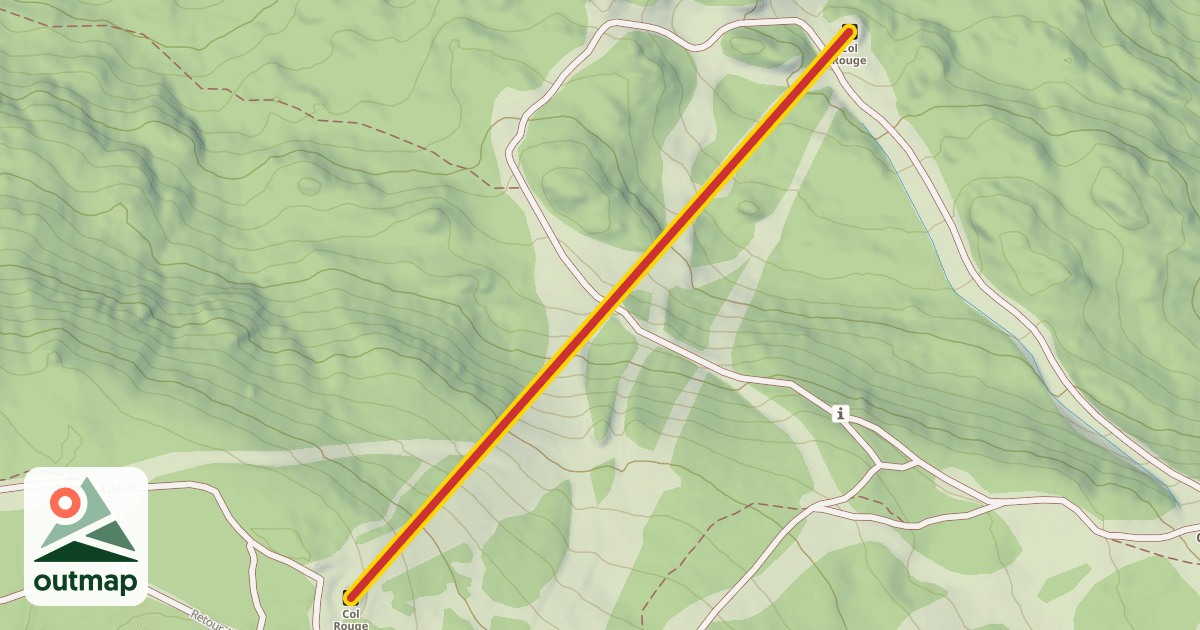 Map of Col Rouge