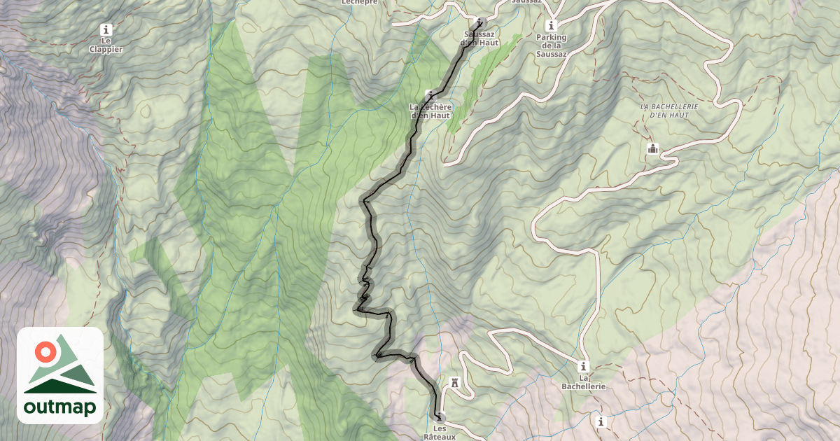 Map of Le Raccourci de Charbutan