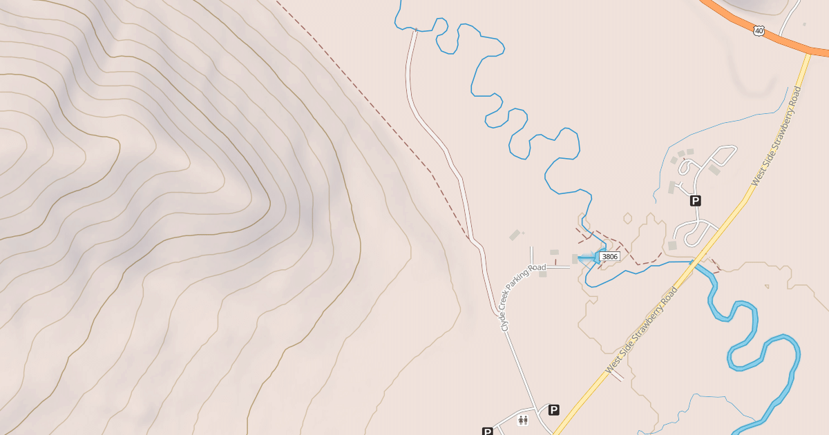 Map preview of Clyde Creek Loop Snomo Groomed