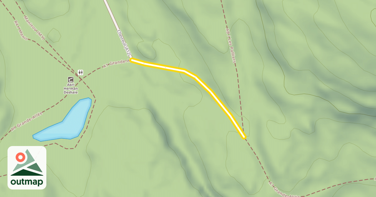 Map of A1 Grande-Allée