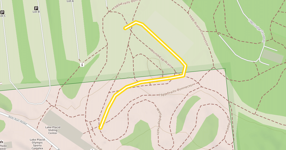 Map preview of World Cup Trails