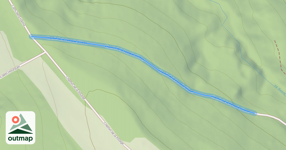 Map of Chemin de la Passade d'Ozon