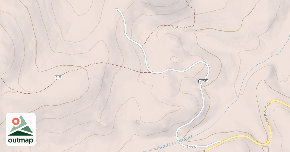 Map of USFS Motor Vehicle Use Map Roads {2957BA73-2699-4AE0-906E-3D8BD9107E1F}