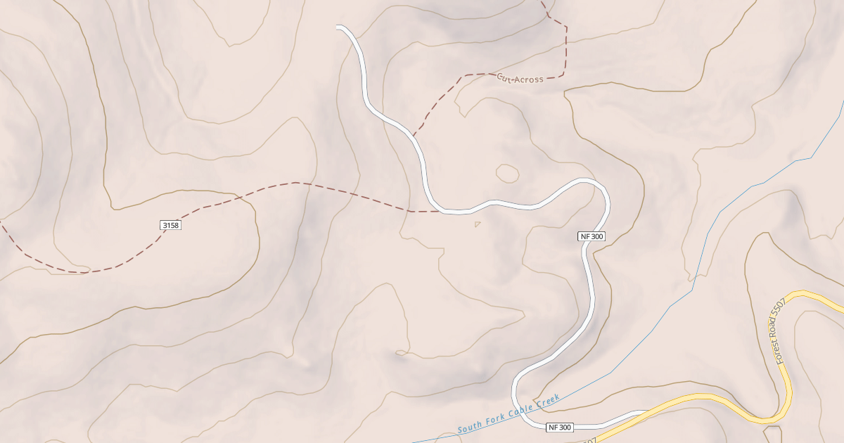 Map preview of USFS Motor Vehicle Use Map Roads {2957BA73-2699-4AE0-906E-3D8BD9107E1F}