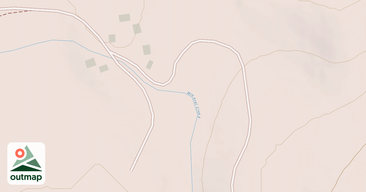 Map of Coal Creek Upper Road