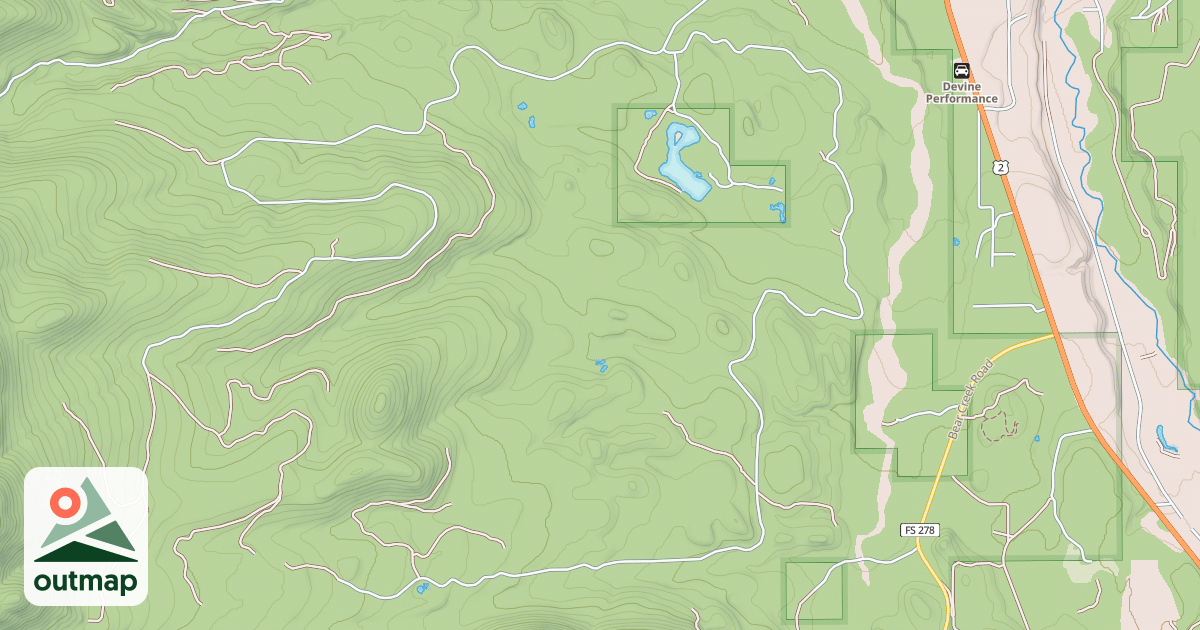 Map of DEEP CREEK