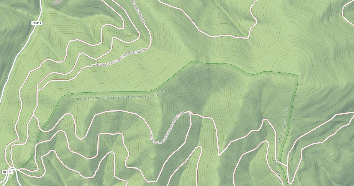 Map preview of USFS Motor Vehicle Use Map Trails 10372