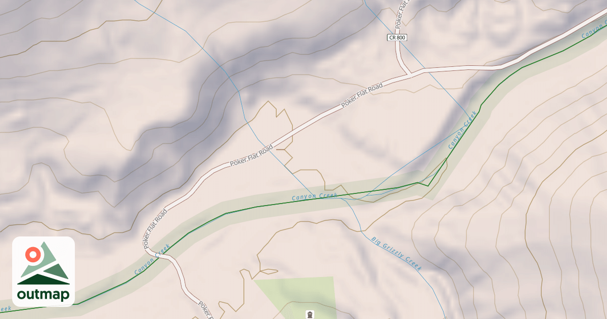 Map of CANYON CREEK SPUR