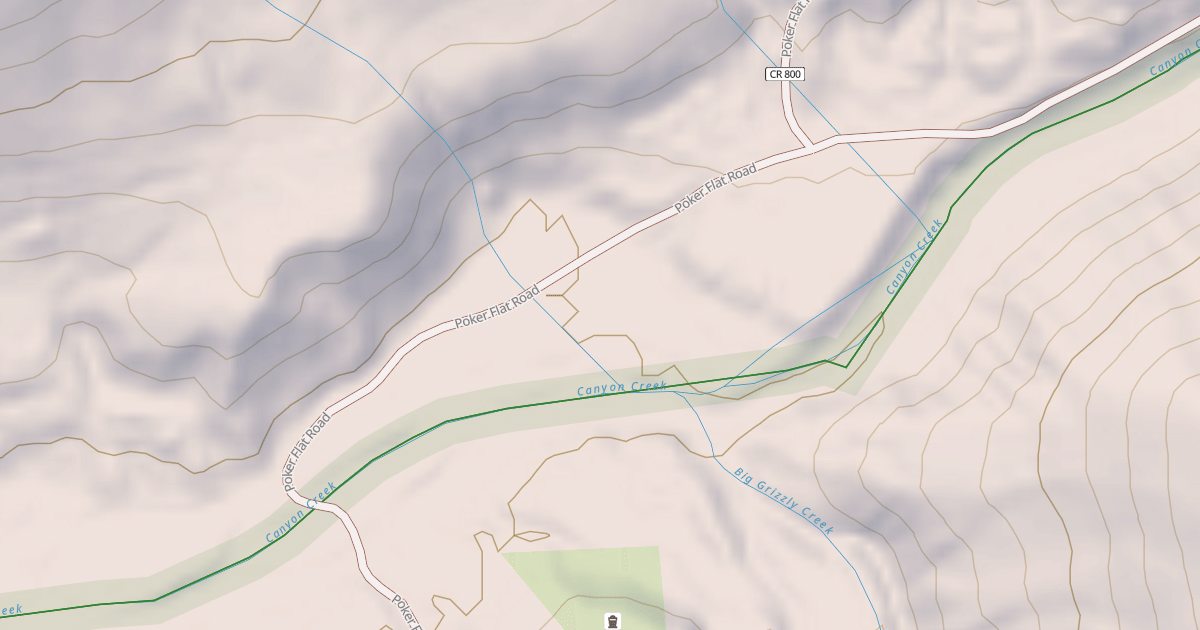 Map preview of CANYON CREEK SPUR