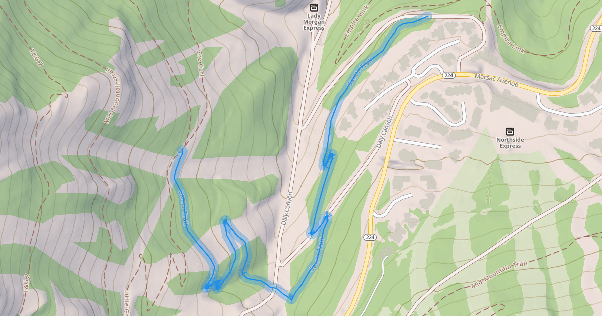 Map preview of Sam's Trail