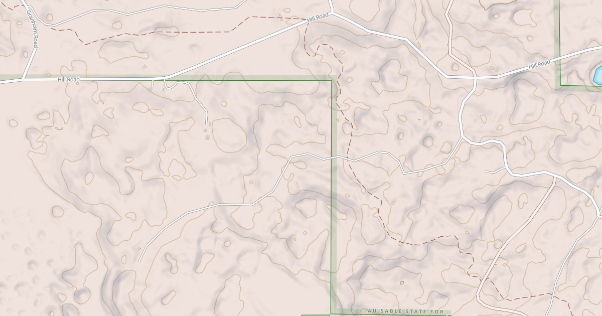 Map preview of Hunt Creek Motorcycle Trail