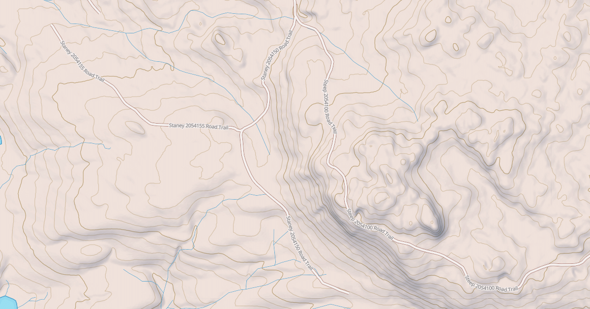 Map preview of Staney 2054150 Road