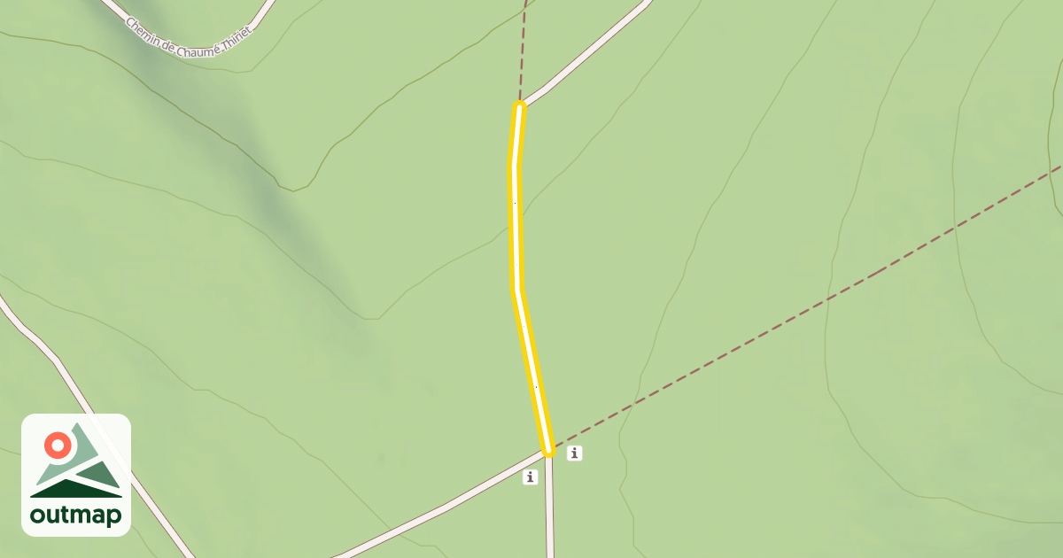 Map of Sentier des Deux Lacs