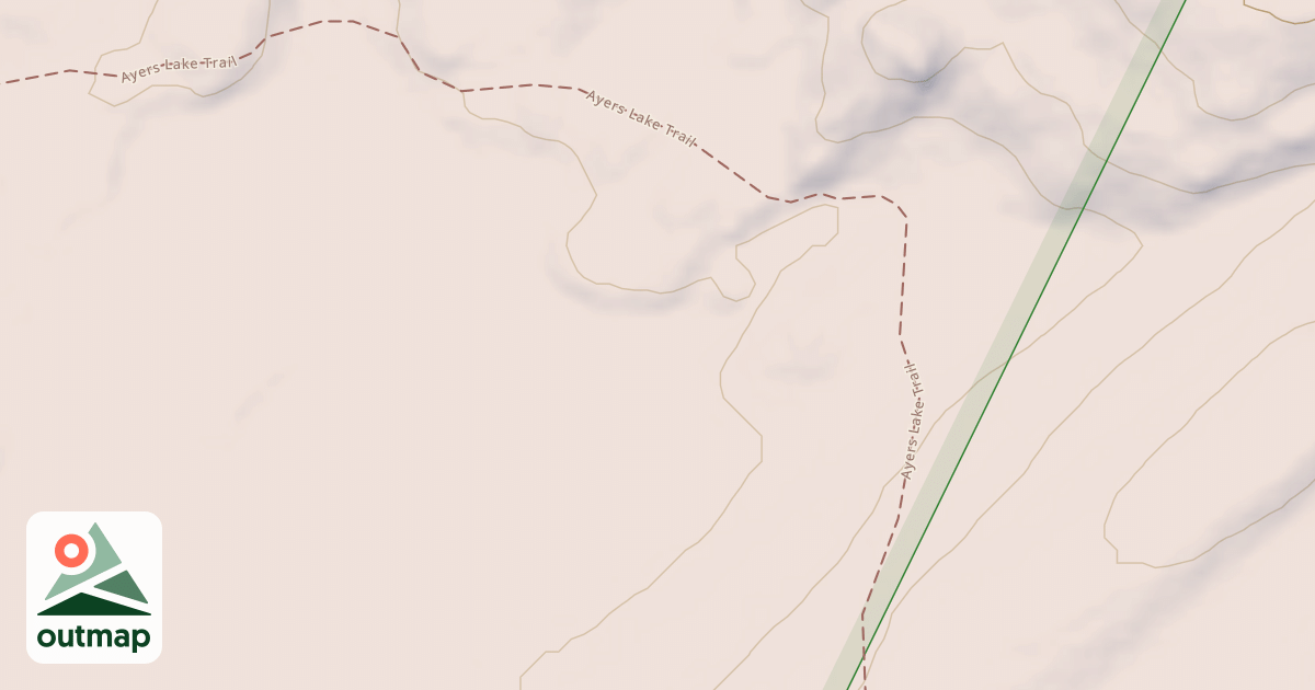 Map of Ayers Lake Trail