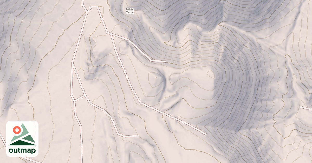 Map of AZTEC TANK ROAD