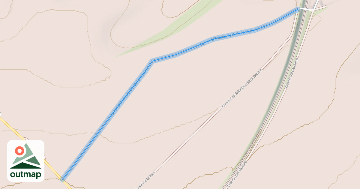 Map of Chemin de Fontaine à Croix Fonsomme