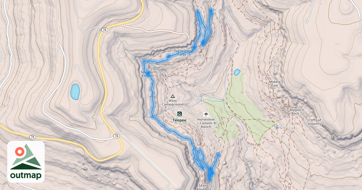 Map of Honey Badger