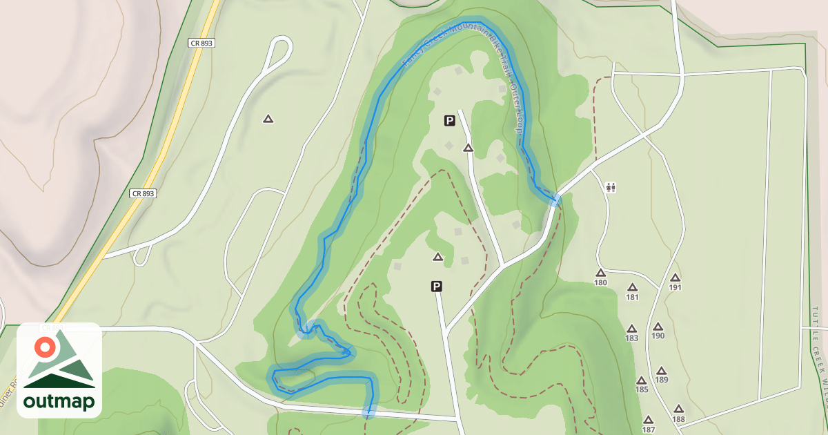 Map of Campsite Row