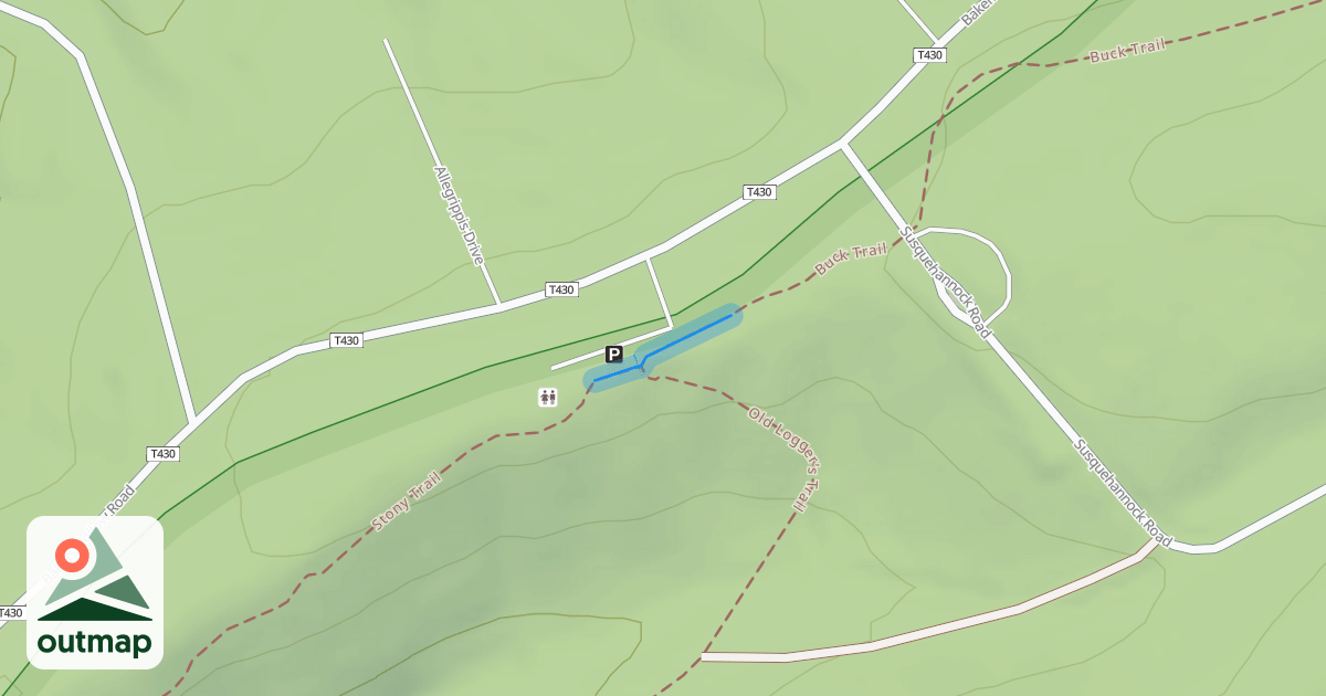 Map of Parking lot trail connector