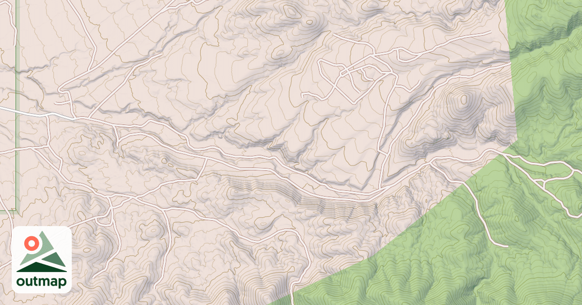 Map of JEFFERSON CANYON
