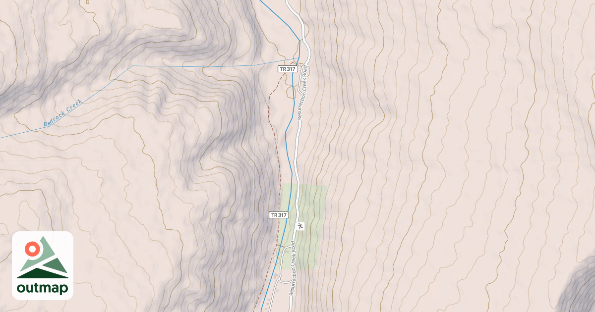 Map of RESURRECTION CREEK RD