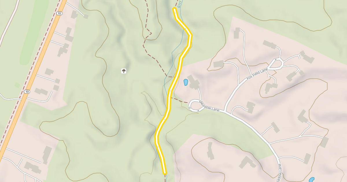 Map preview of Girl Brook Trail