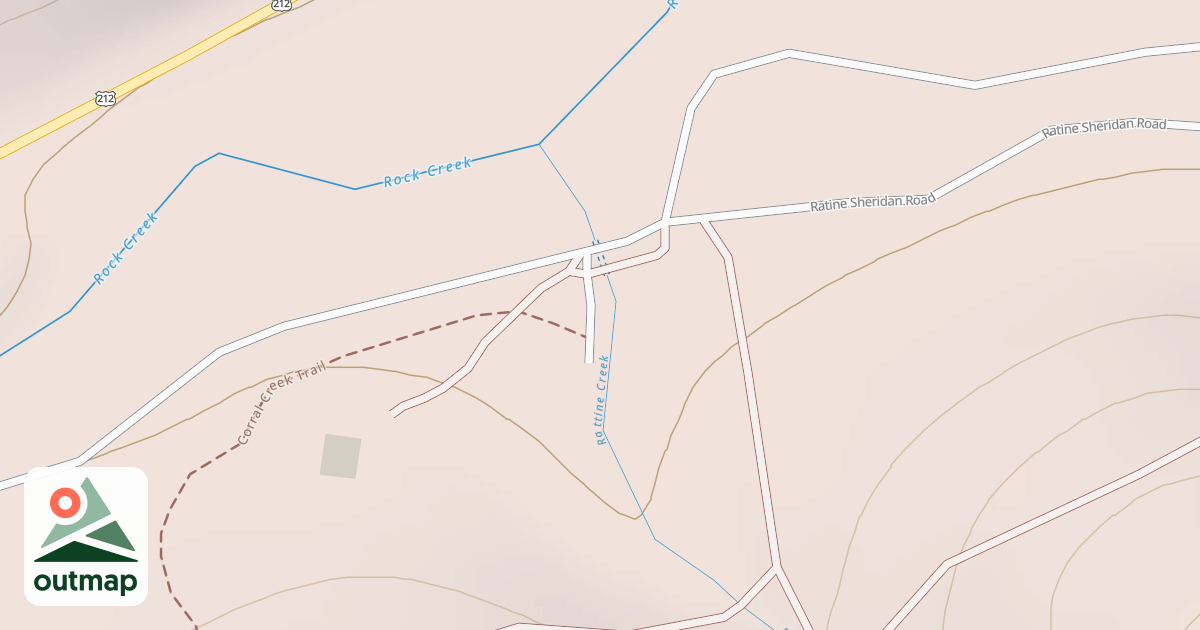 Map of CORRAL CREEK TRAIL HEAD