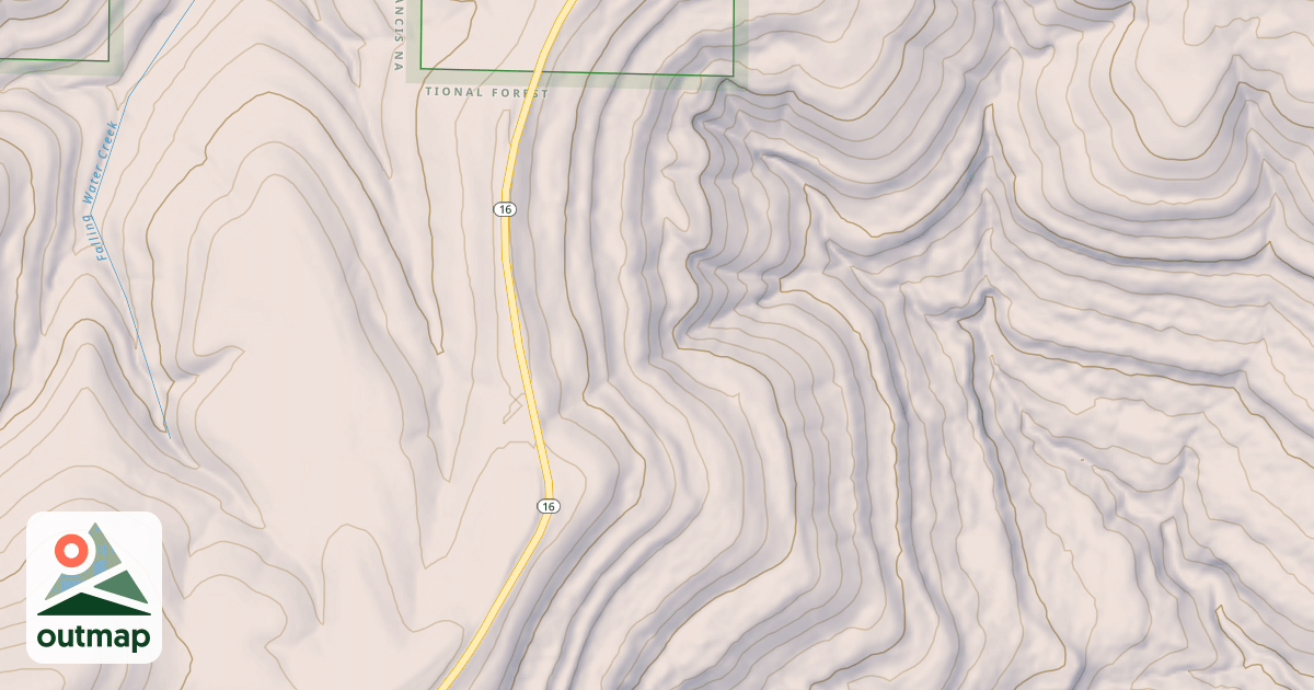 Map of USFS Motor Vehicle Use Map Roads {98E54FF6-1AE9-49F0-B192-A937E51C4D43}