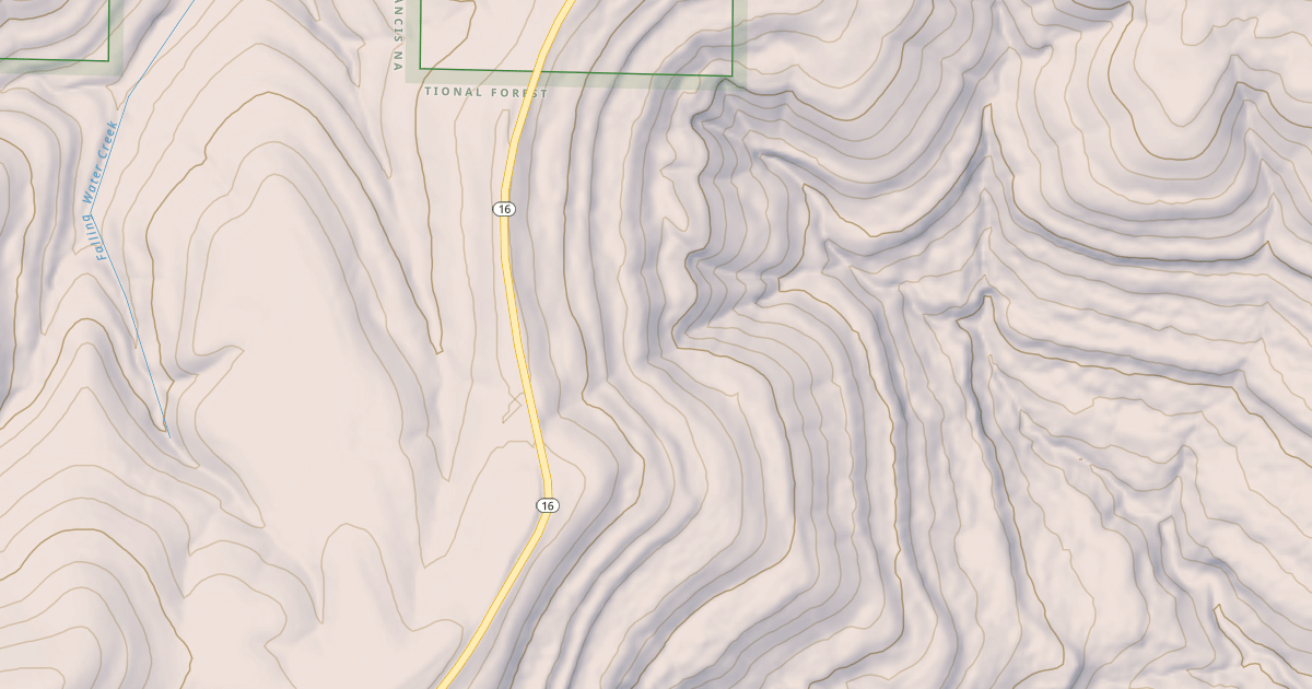 Map preview of USFS Motor Vehicle Use Map Roads {98E54FF6-1AE9-49F0-B192-A937E51C4D43}