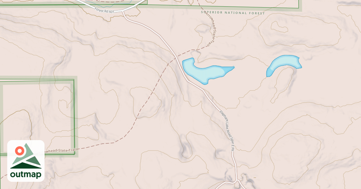 Map of ELEPHANT LAKE SPUR E - PIT