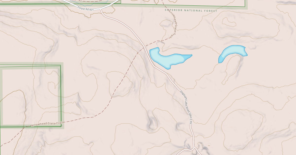 Map preview of ELEPHANT LAKE SPUR E - PIT