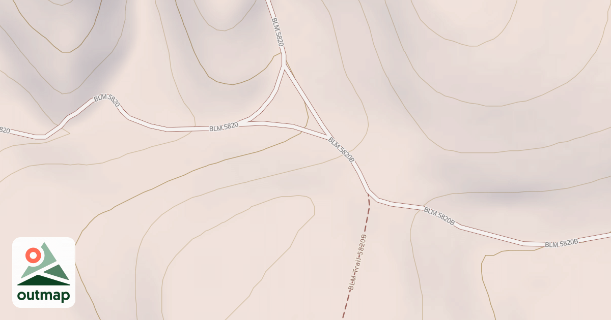 Map of BLM National GTLF Public Motorized Roads 5ab72efe-d70f-4bfe-8d35-93f3a0b00fb8