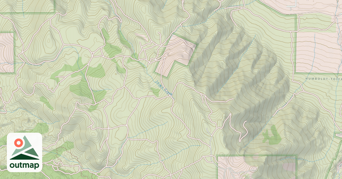 Map of RED METAL MINE ROAD