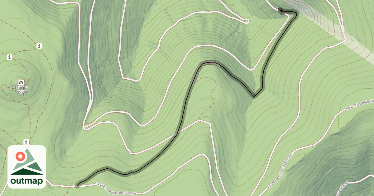 Map of Sentier de la Passerelle