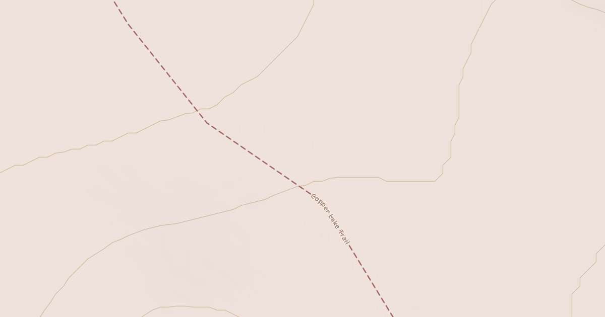 Map preview of Copper Lake Trail
