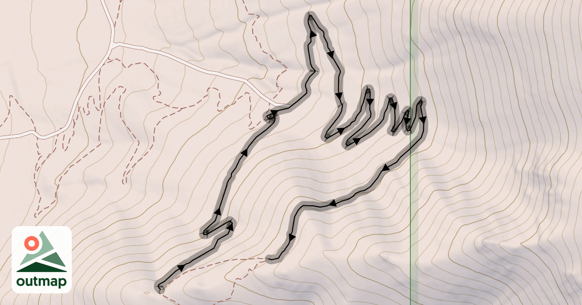 Map of Ridge Trail Loop
