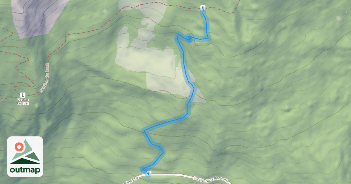 Map of Sentier de Bois-Noir
