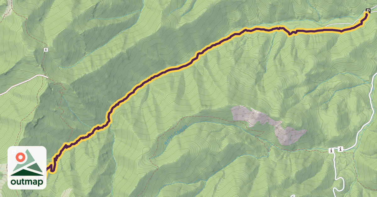 Map of Copper Canyon Trail #10