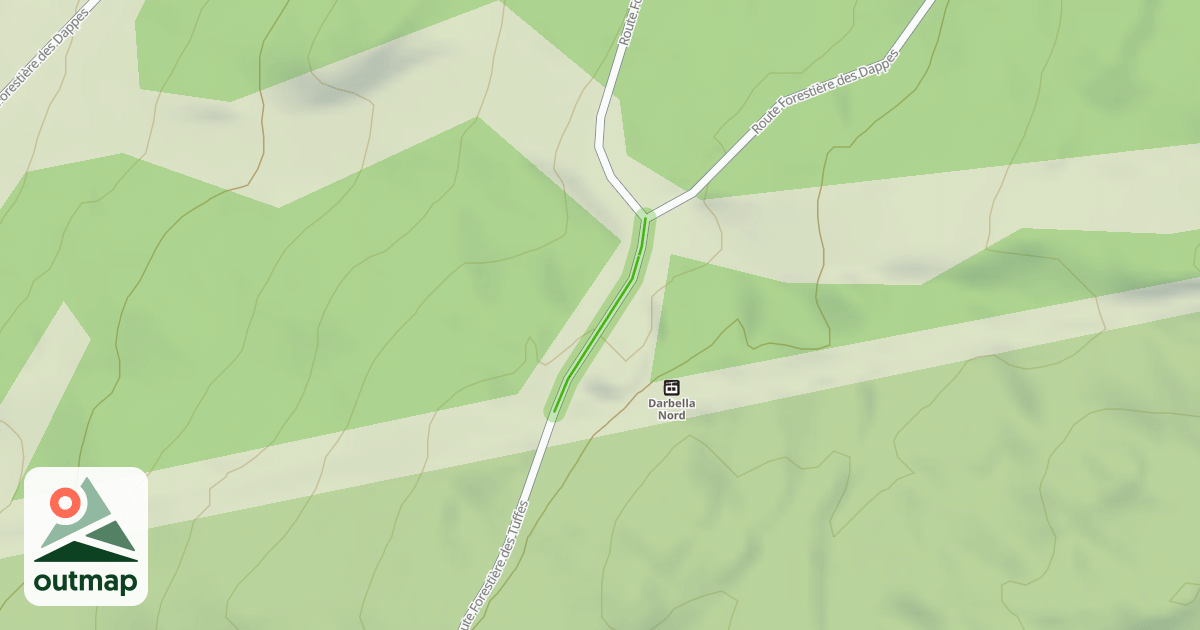 Map of Route Forestière des Tuffes