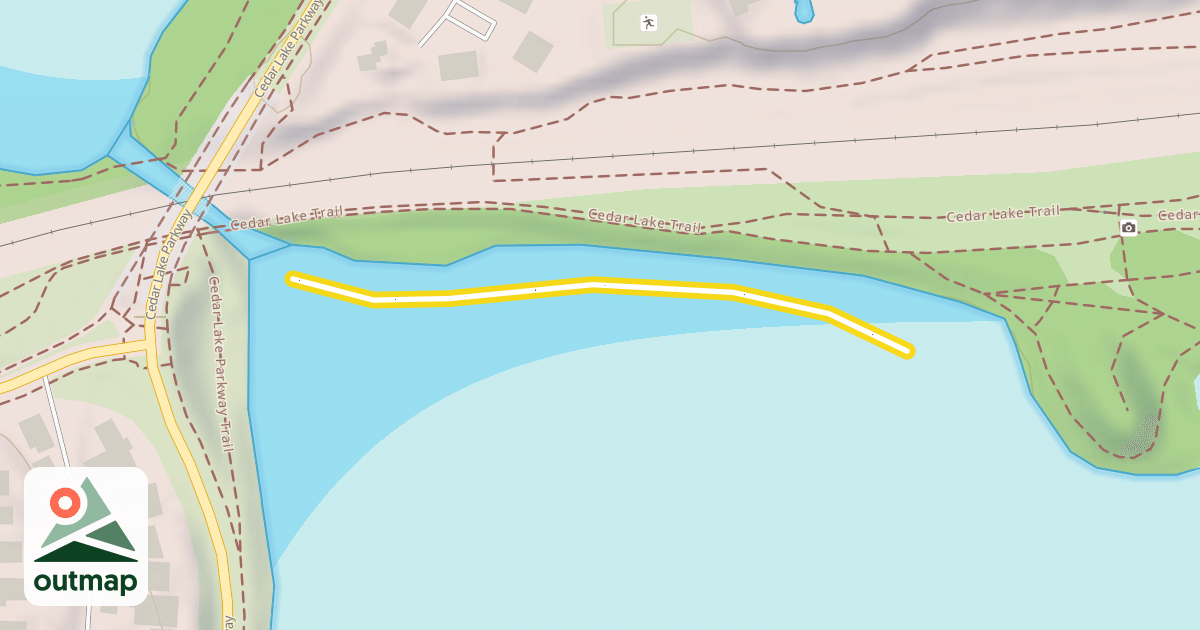 Map of Cedar Lake Trail