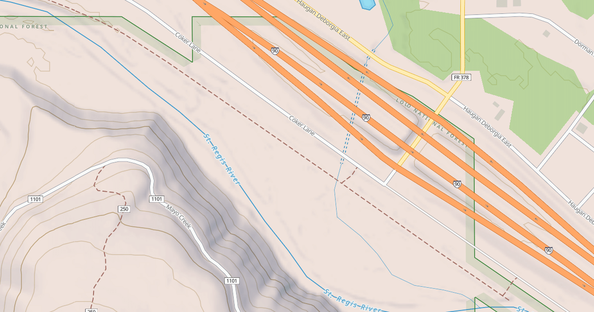 Map preview of OLD MILWAUKEE GRADE
